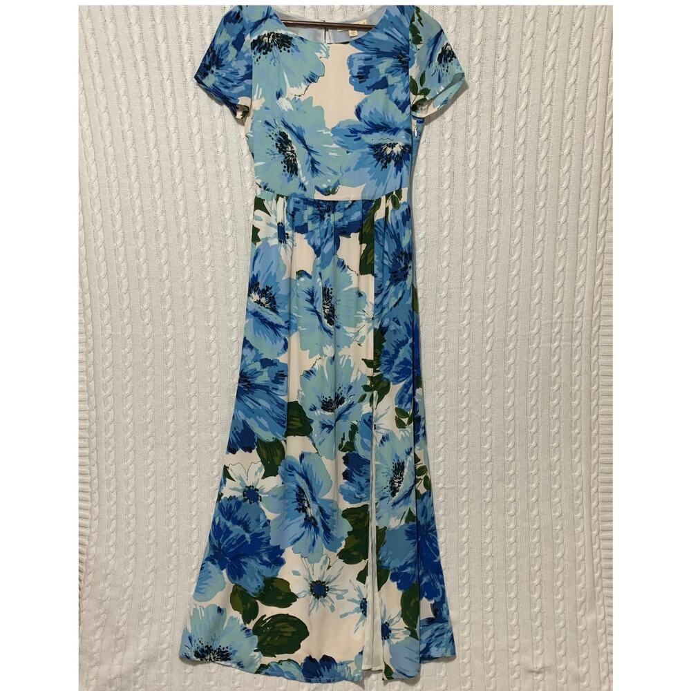 Paper Crown Floral Print Maxi Dress Boho Chic Women’s Size XS